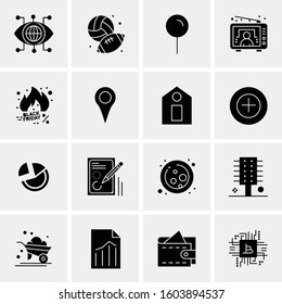 16 Universal Business Icons Vector. Creative Icon Illustration to use in web and Mobile Related project.
