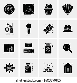 16 Universal Business Icons Vector. Creative Icon Illustration to use in web and Mobile Related project.