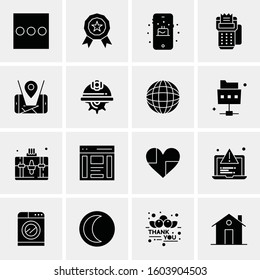 16 Universal Business Icons Vector. Creative Icon Illustration to use in web and Mobile Related project.