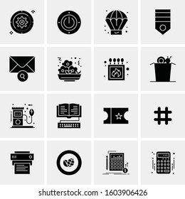 16 Universal Business Icons Vector. Creative Icon Illustration to use in web and Mobile Related project.