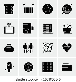 16 Universal Business Icons Vector. Creative Icon Illustration to use in web and Mobile Related project.