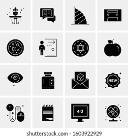 16 Universal Business Icons Vector. Creative Icon Illustration to use in web and Mobile Related project.