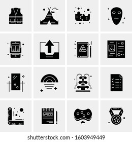 16 Universal Business Icons Vector. Creative Icon Illustration to use in web and Mobile Related project.