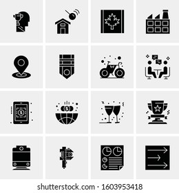 16 Universal Business Icons Vector. Creative Icon Illustration to use in web and Mobile Related project.