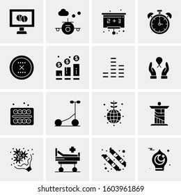 16 Universal Business Icons Vector. Creative Icon Illustration to use in web and Mobile Related project.