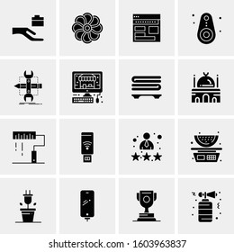 16 Universal Business Icons Vector. Creative Icon Illustration to use in web and Mobile Related project.