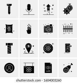 16 Universal Business Icons Vector. Creative Icon Illustration to use in web and Mobile Related project.