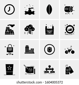 16 Universal Business Icons Vector. Creative Icon Illustration to use in web and Mobile Related project.