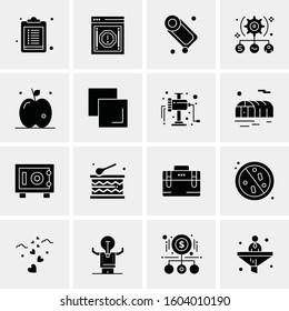 16 Universal Business Icons Vector. Creative Icon Illustration to use in web and Mobile Related project.