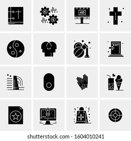 16 Universal Business Icons Vector. Creative Icon Illustration to use in web and Mobile Related project.