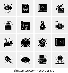 16 Universal Business Icons Vector. Creative Icon Illustration to use in web and Mobile Related project.