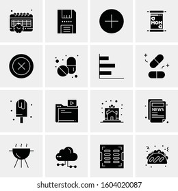 16 Universal Business Icons Vector. Creative Icon Illustration to use in web and Mobile Related project.