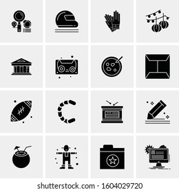 16 Universal Business Icons Vector. Creative Icon Illustration to use in web and Mobile Related project.