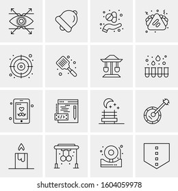 16 Universal Business Icons Vector. Creative Icon Illustration to use in web and Mobile Related project.