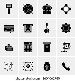 16 Universal Business Icons Vector. Creative Icon Illustration to use in web and Mobile Related project.