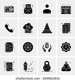 16 Universal Business Icons Vector. Creative Icon Illustration to use in web and Mobile Related project.