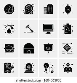 16 Universal Business Icons Vector. Creative Icon Illustration to use in web and Mobile Related project.