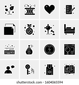 16 Universal Business Icons Vector. Creative Icon Illustration to use in web and Mobile Related project.