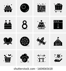 16 Universal Business Icons Vector. Creative Icon Illustration to use in web and Mobile Related project.