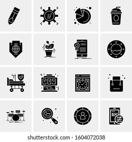 16 Universal Business Icons Vector. Creative Icon Illustration to use in web and Mobile Related project.