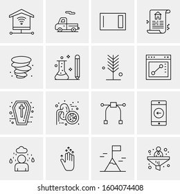 16 Universal Business Icons Vector. Creative Icon Illustration to use in web and Mobile Related project.
