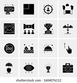 16 Universal Business Icons Vector. Creative Icon Illustration to use in web and Mobile Related project.