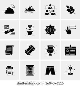 16 Universal Business Icons Vector. Creative Icon Illustration to use in web and Mobile Related project.