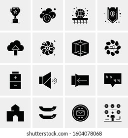 16 Universal Business Icons Vector. Creative Icon Illustration to use in web and Mobile Related project.