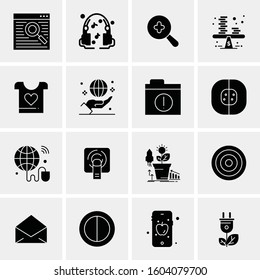 16 Universal Business Icons Vector. Creative Icon Illustration to use in web and Mobile Related project.