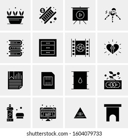 16 Universal Business Icons Vector. Creative Icon Illustration to use in web and Mobile Related project.