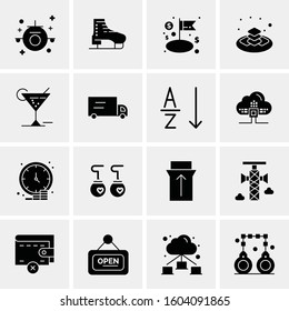16 Universal Business Icons Vector. Creative Icon Illustration to use in web and Mobile Related project.