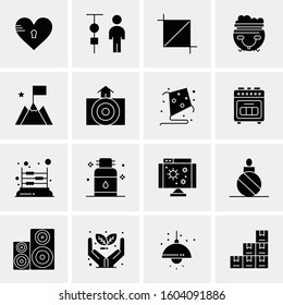 16 Universal Business Icons Vector. Creative Icon Illustration to use in web and Mobile Related project.