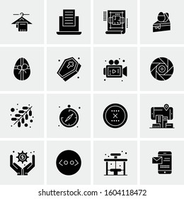 16 Universal Business Icons Vector. Creative Icon Illustration to use in web and Mobile Related project.