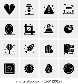 16 Universal Business Icons Vector. Creative Icon Illustration to use in web and Mobile Related project.