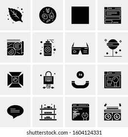 16 Universal Business Icons Vector. Creative Icon Illustration to use in web and Mobile Related project.