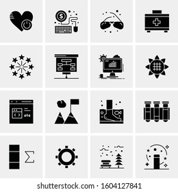 16 Universal Business Icons Vector. Creative Icon Illustration to use in web and Mobile Related project.