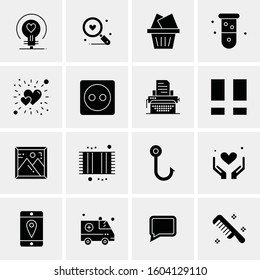 16 Universal Business Icons Vector. Creative Icon Illustration to use in web and Mobile Related project.