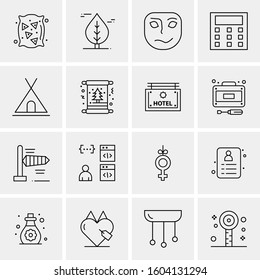 16 Universal Business Icons Vector. Creative Icon Illustration to use in web and Mobile Related project.