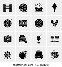 16 Universal Business Icons Vector. Creative Icon Illustration to use in web and Mobile Related project.