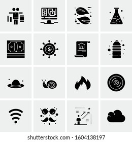 16 Universal Business Icons Vector. Creative Icon Illustration to use in web and Mobile Related project.