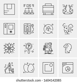 16 Universal Business Icons Vector. Creative Icon Illustration to use in web and Mobile Related project.