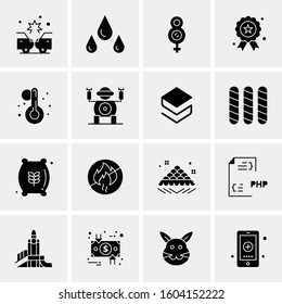 16 Universal Business Icons Vector. Creative Icon Illustration to use in web and Mobile Related project.