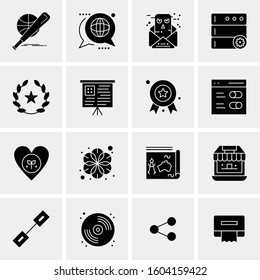 16 Universal Business Icons Vector. Creative Icon Illustration to use in web and Mobile Related project.