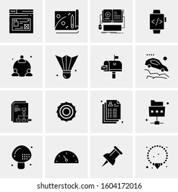 16 Universal Business Icons Vector. Creative Icon Illustration to use in web and Mobile Related project.
