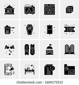 16 Universal Business Icons Vector. Creative Icon Illustration to use in web and Mobile Related project.