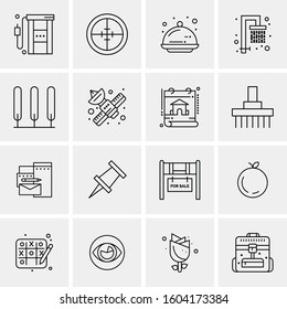 16 Universal Business Icons Vector. Creative Icon Illustration to use in web and Mobile Related project.