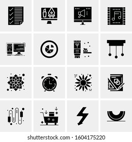 16 Universal Business Icons Vector. Creative Icon Illustration to use in web and Mobile Related project.