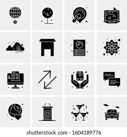 16 Universal Business Icons Vector. Creative Icon Illustration to use in web and Mobile Related project.