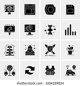 16 Universal Business Icons Vector. Creative Icon Illustration to use in web and Mobile Related project.