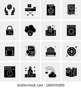 16 Universal Business Icons Vector. Creative Icon Illustration to use in web and Mobile Related project.